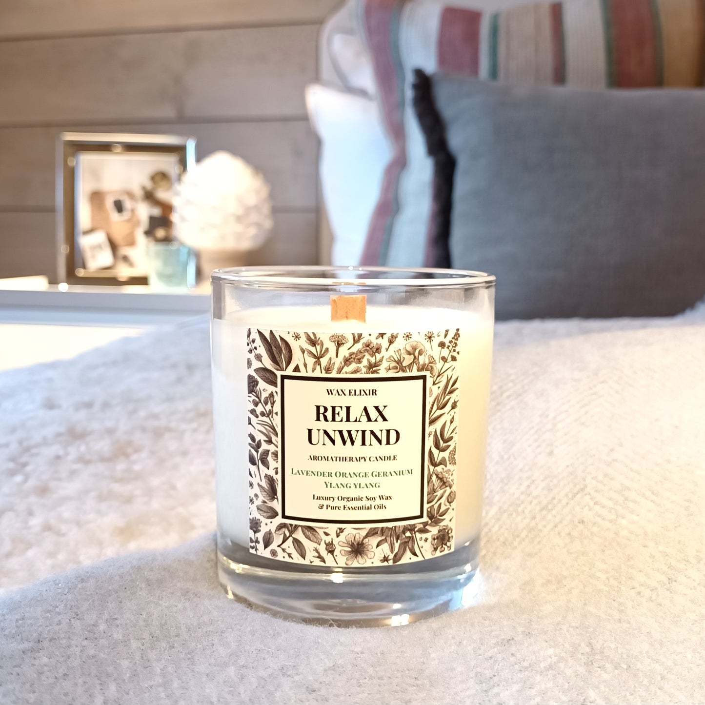 Relax & Unwind Ritual Candle • Lavender • Orange • Geranium • Ylang Ylang