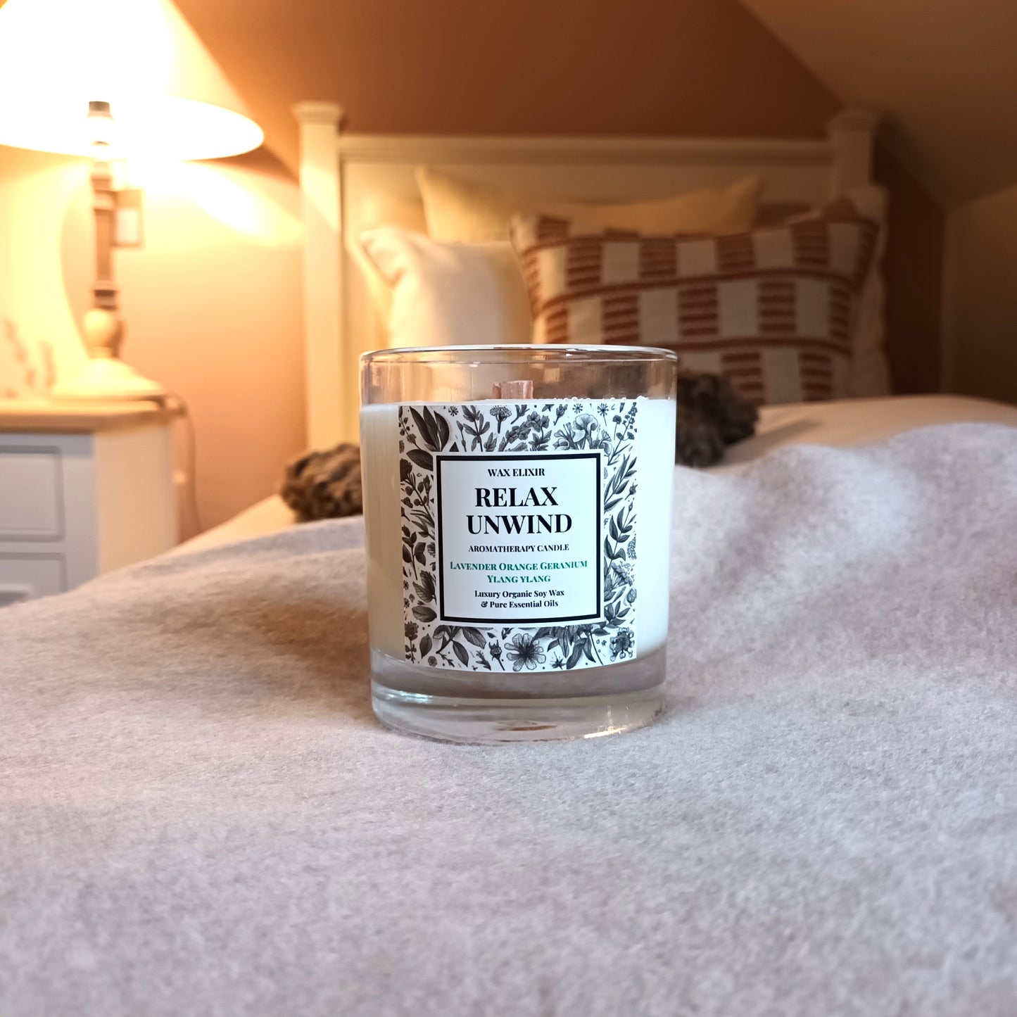 Relax & Unwind Ritual Candle • Lavender • Orange • Geranium • Ylang Ylang