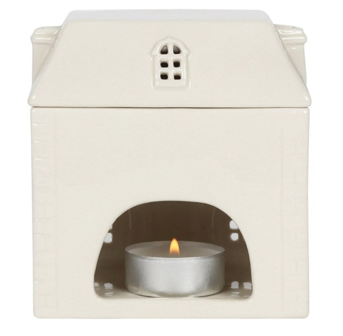 White Ceramic House Wax Burner | Small Gift from WaxElixir