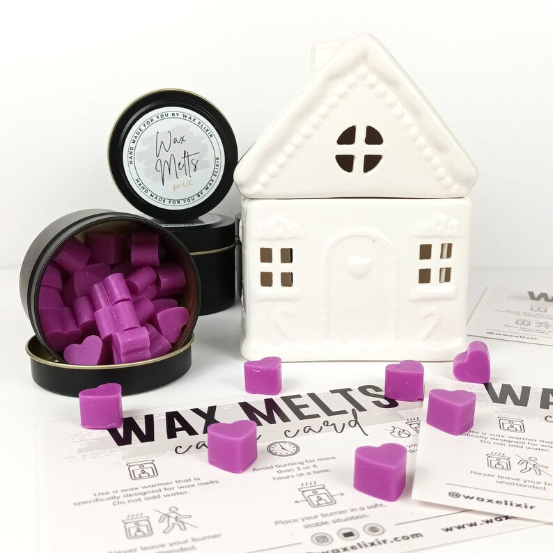 Mini Hearts Scented Wax Melts in Purple