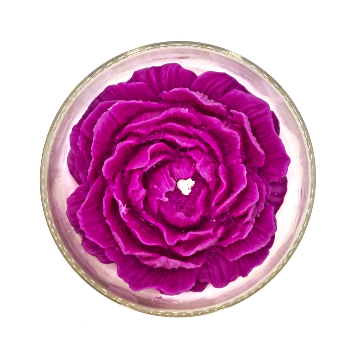 Violet Luxury Scented Flower Candle