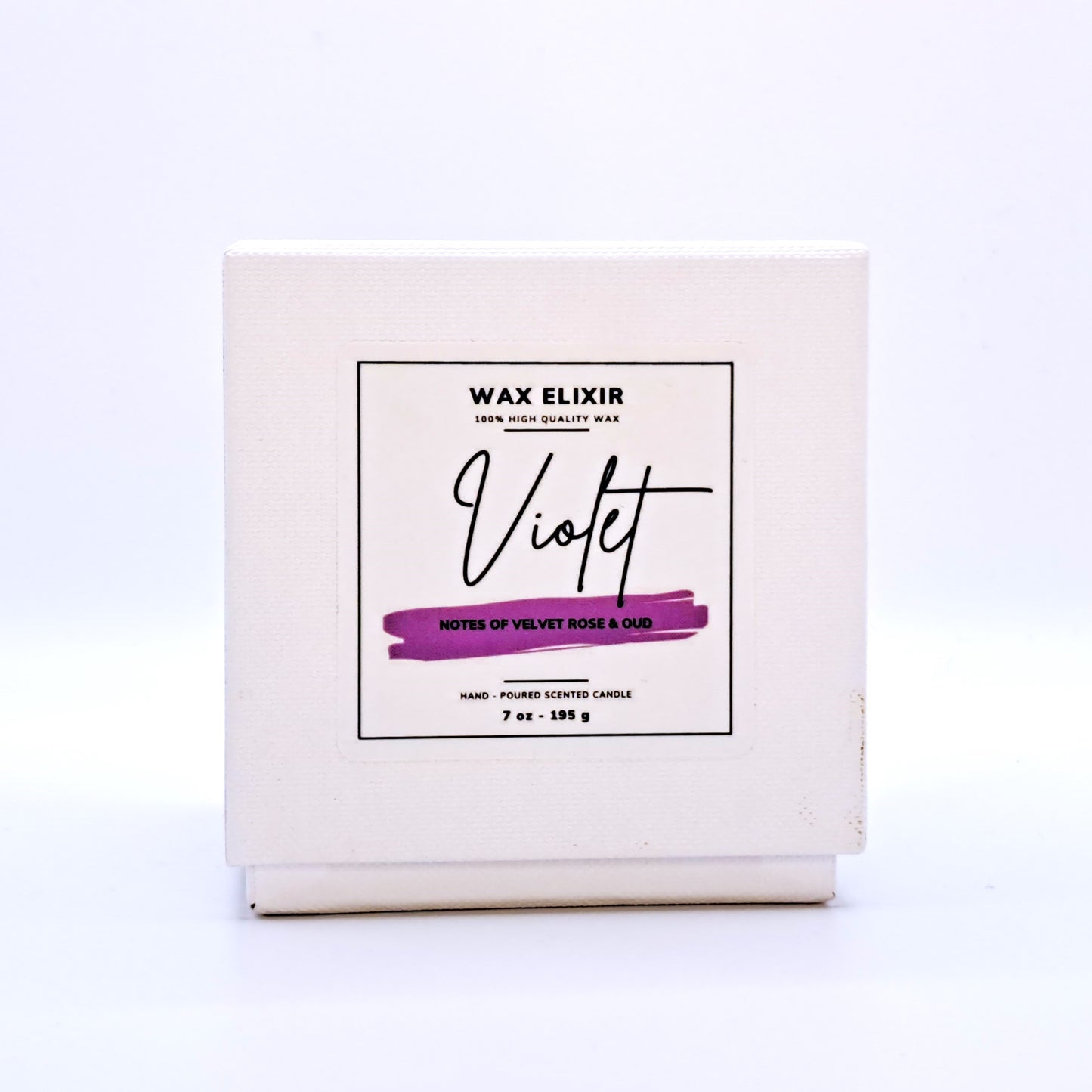 Violet Luxury Scented Flower Candle