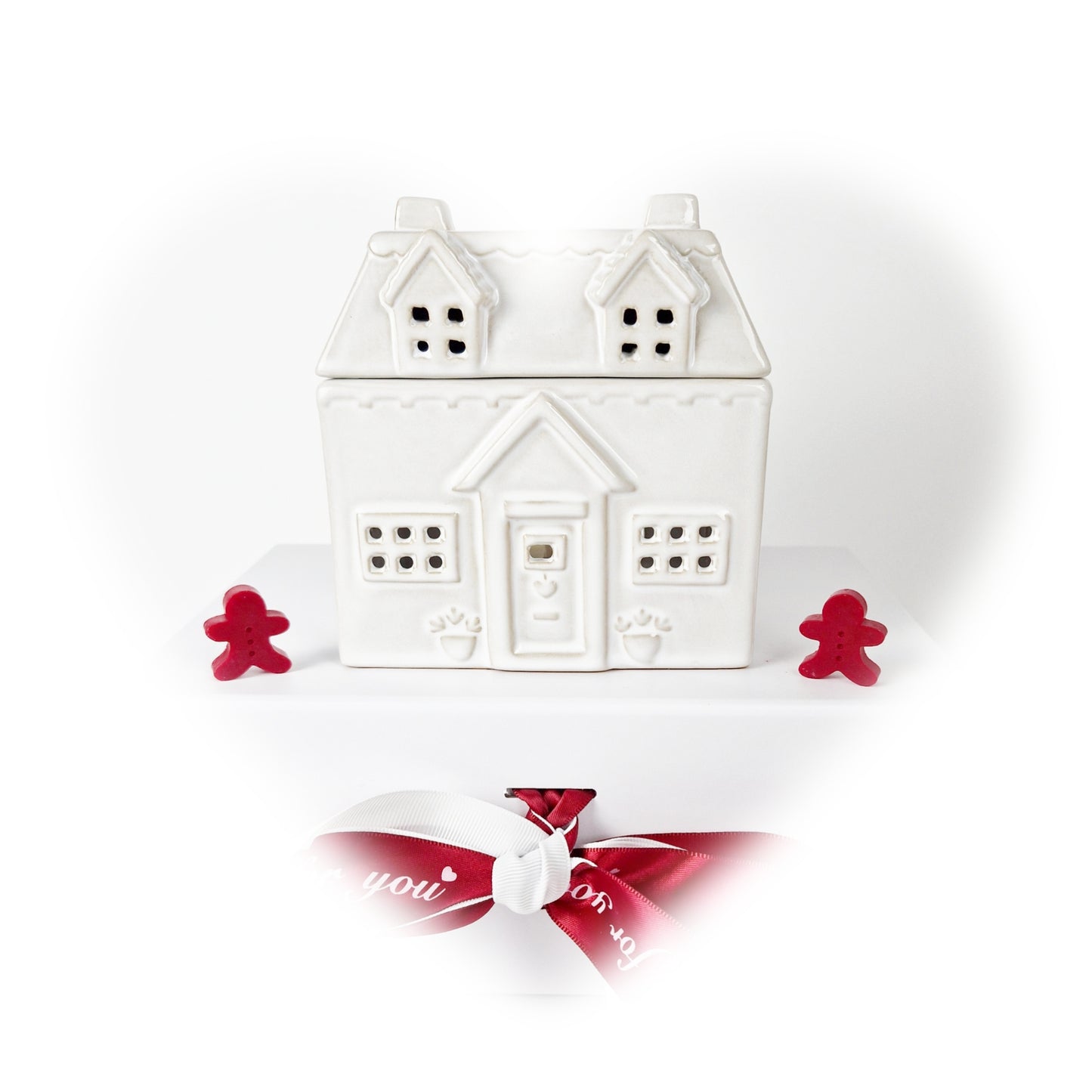 Christmas House Wax Burner and Gingerbread Man Wax Melts in Luxury Gift Box