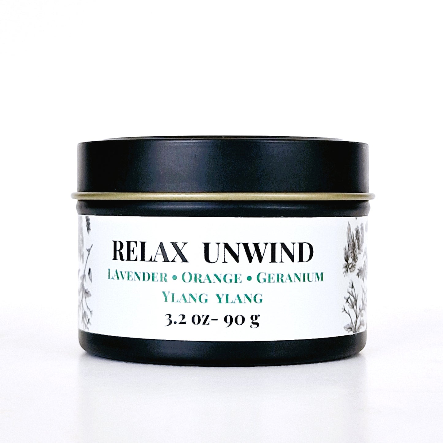 Relax Unwind Aromatherapy Tin Candle 90g CALMING • UPLIFTING • COZY VIBES