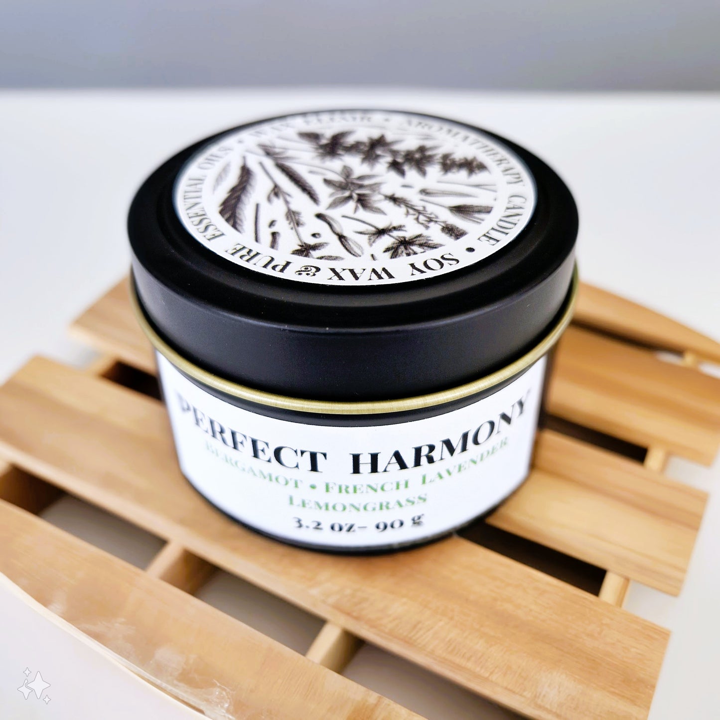 Perfect Harmony Aromatherapy Tin Candle 90g BALANCING • UPLIFTING • CALMING