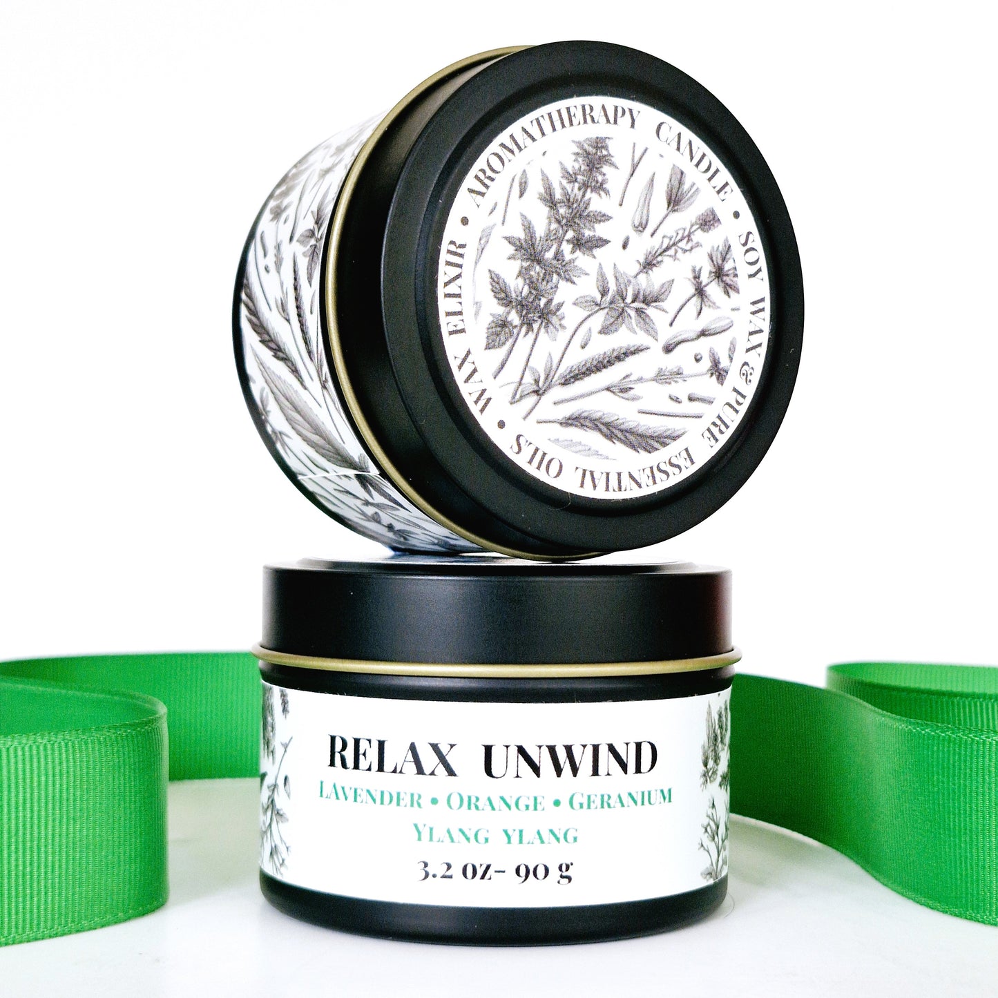 Relax Unwind Aromatherapy Tin Candle 90g CALMING • UPLIFTING • COZY VIBES