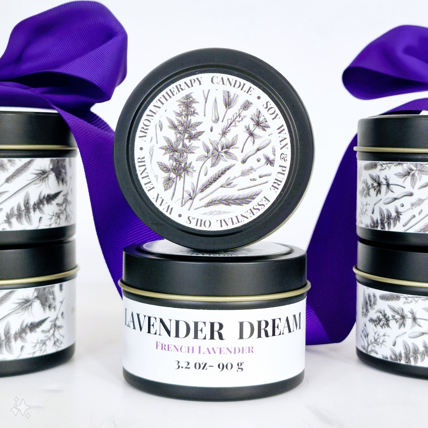 Lavender Dream Aromatherapy Tin Candle 90g CALMING • SLEEPING • RELAXING