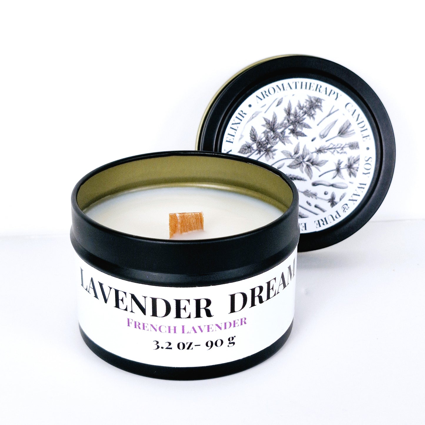 Lavender Dream Aromatherapy Tin Candle 90g CALMING • SLEEPING • RELAXING