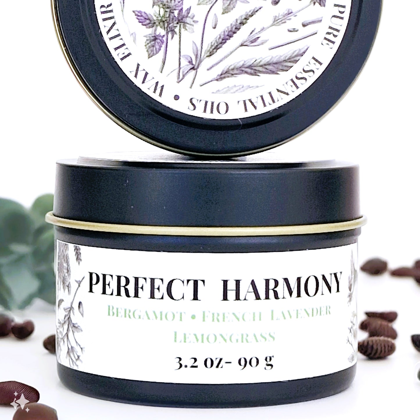 Perfect Harmony Aromatherapy Tin Candle 90g BALANCING • UPLIFTING • CALMING