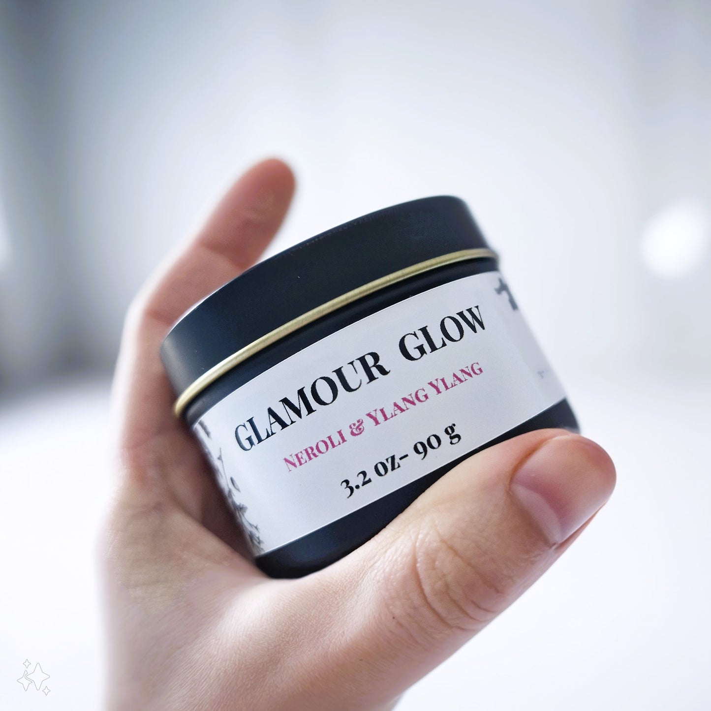 Glamour Glow Aromatherapy Tin Candle 90g RADIANT • HAPPY MOOD • UPLIFTING