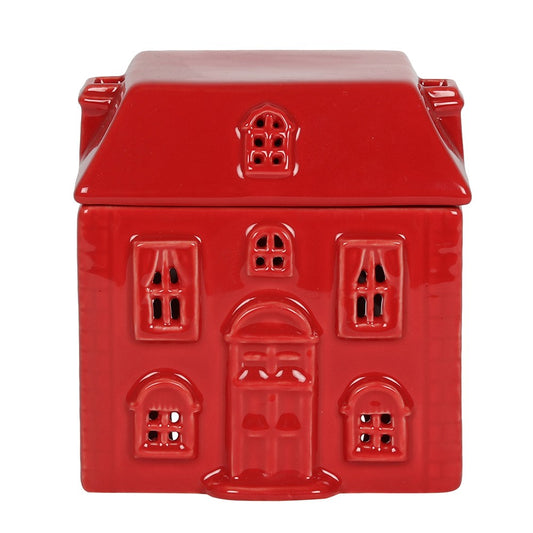 Red Ceramic House Wax Burner | Small Gift from WaxElixir