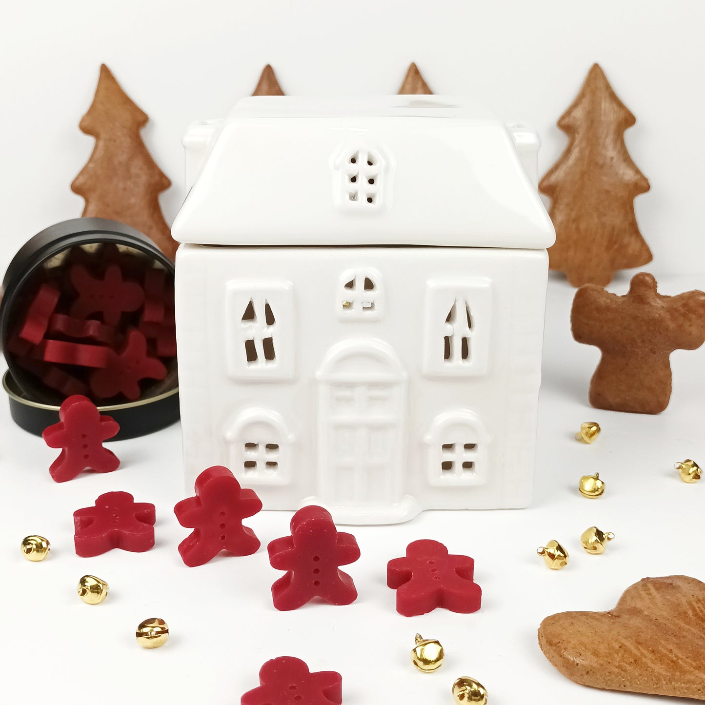 White House Wax Burner and Gingerbread Man Wax Melts