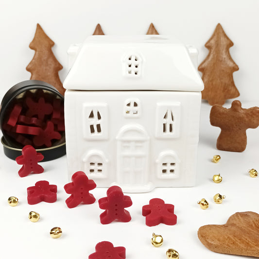 White House Wax Burner and Gingerbread Man Wax Melts