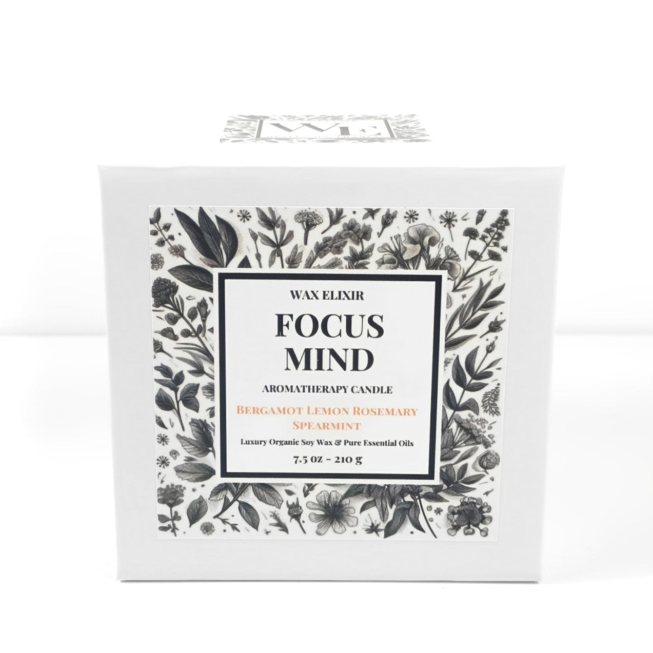 Focus Mind Aromatherapy Candle MEMORY ENHANCE • REFRESHING • ENERGIZING